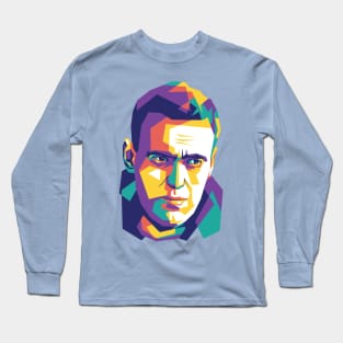 wpap popart Alexei Navalny Long Sleeve T-Shirt